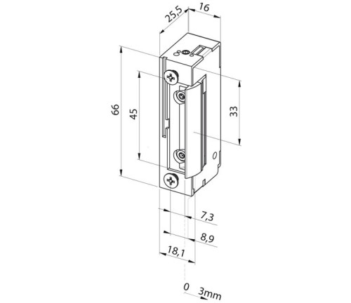 Elektromechaninė sklendė 118F---A71