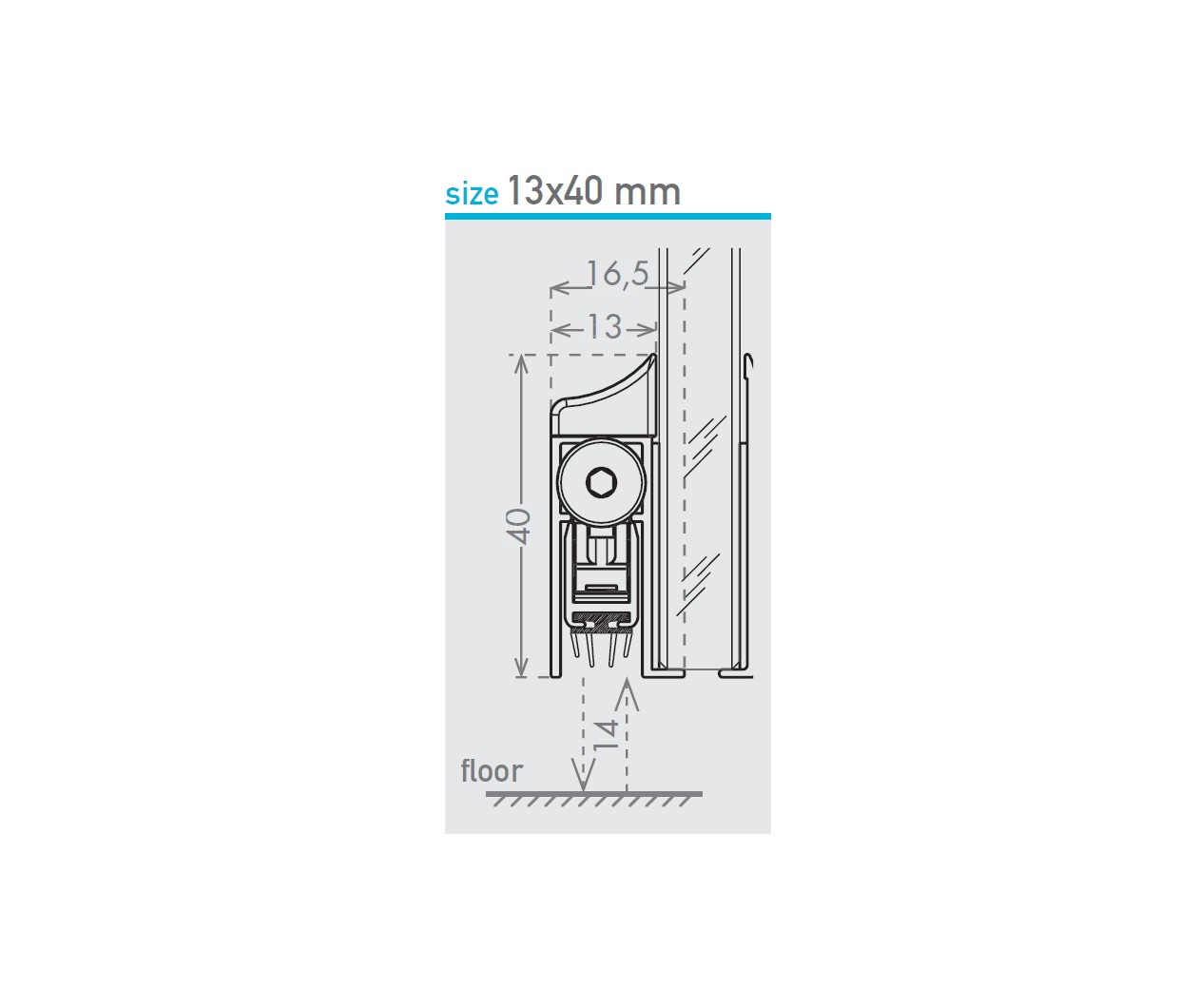 Automatinis slenkstis GLASS CE1340GLA