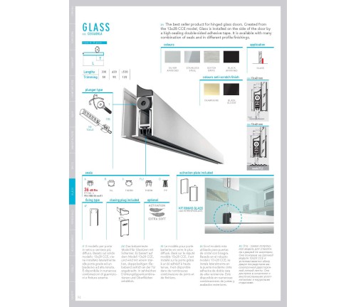 Automatinis slenkstis GLASS CE1340GLA