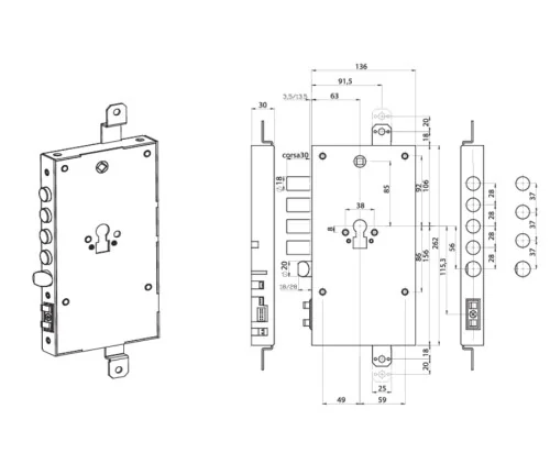 ISEO X1R EASY ELEKTRONINĖ SPYNA ISEO X1R EASY ELEKTRONINĖ SPYNA