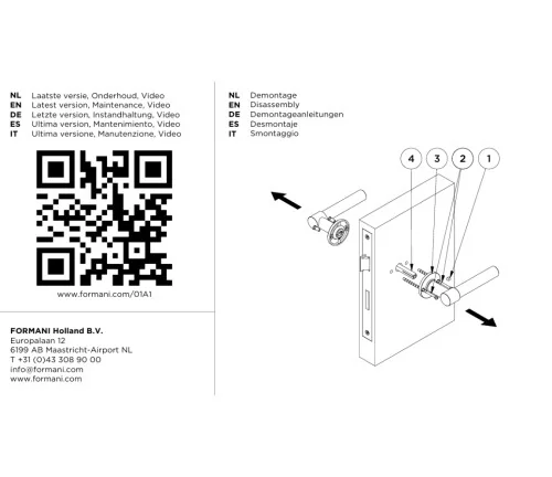 Durų rankenos Formani ONE PBL15/50